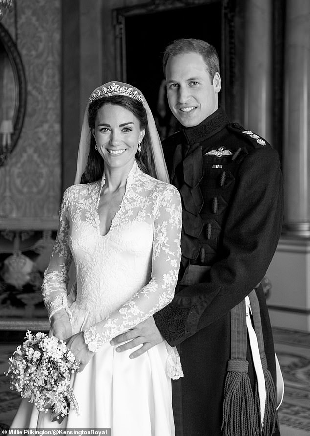 Millie Pilkington's never-before-seen portrait of William and Kate on their wedding day
