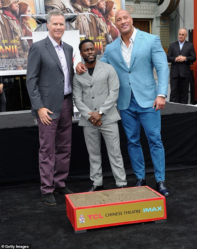 Kevin Hart finally revealed his height, while doing an interview with Anderson Cooper for 60 Minutes;  seen with Will Ferrell, who is 6'3, and Dwayne Johnson, who is 6'4