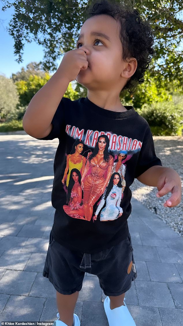 Khloe Kardashian took to her Instagram Story to show off the latest addition to her son Tatum's closet on Friday.