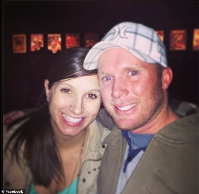 Kouri Richins could lose $2 million and money from her publishing contract if a new law is passed in Utah.  She is pictured with her late husband Eric Richins, whom she was charged with poisoning in March 2022.