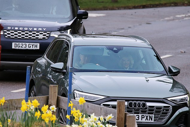 King Charles and Queen Camilla looked cheerful this morning as they headed to Sunday service at Crathie Kirk.