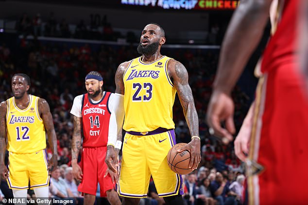 LeBron James led the Lakers with 23 points, nine rebounds and nine assists on Tuesday night.