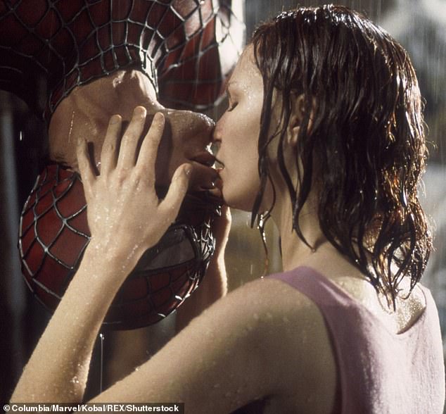 Kirsten Dunst revealed that she was never asked to reprise the role of Mary Jane Watson in Spider-Man: No Way Home;  Pictured with Tobey Maguire in the 2002 Spider-Man film.