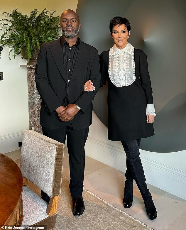 Kris Jenner took to Instagram as she and her longtime boyfriend, Corey Gamble, posed up a storm in glam looks for their date night.