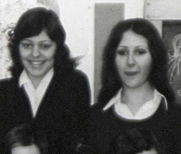 Karen and Liz as schoolgirls at Brentwood County High School in Essex