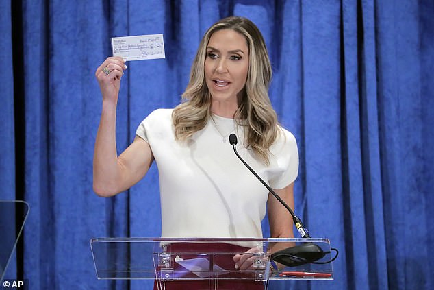 Lara Trump said earlier in the week that her father-in-law's re-election campaign raised $1.5 million on the first day of former President Donald Trump's criminal trial on Monday.