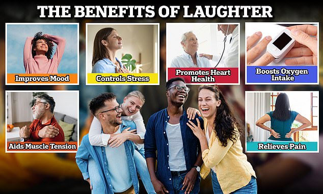 According to doctors, laughter can help with breathing, maintain heart health and control stress, among other benefits.