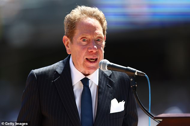 John Sterling, pictured in July 2022, hangs up the microphone after a final call on Saturday