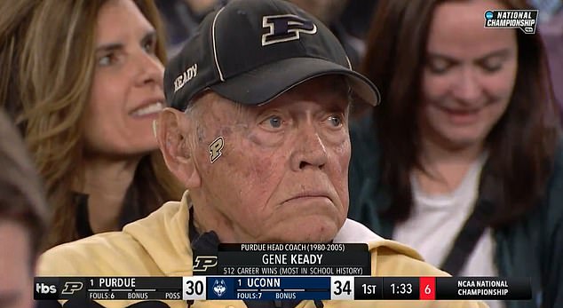 Legendary Purdue coach Gene Keady did not hesitate to show his support for his team.