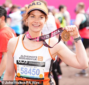 Ruth Wilson ran for Alzheimer's in the UK