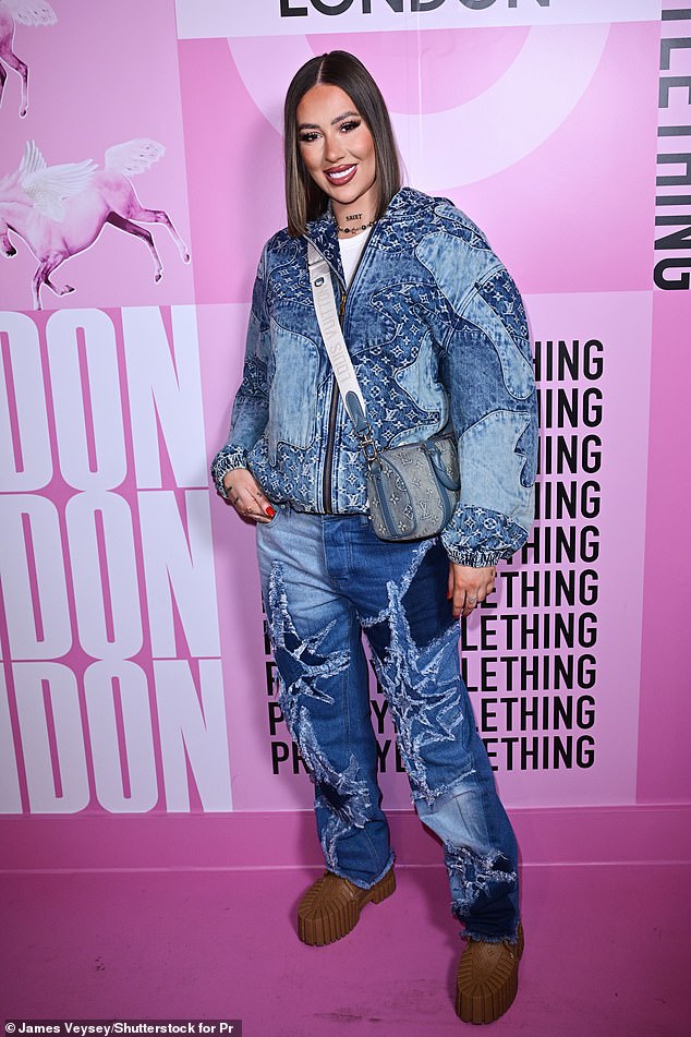 It looked like Demi Sims (pictured) and Eve Gale weren't ready to be official as they posed separately at the PrettyLittleThing showroom party on Thursday.