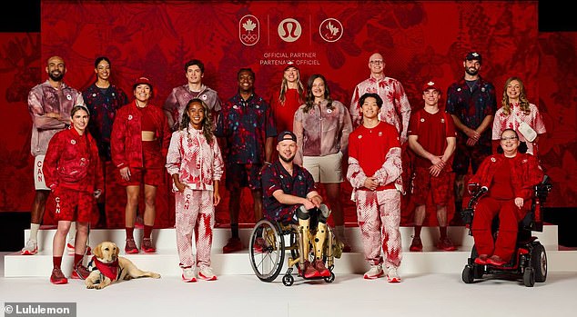 Lululemon partnered with Team Canada to design the country's Olympic uniforms in Paris in August