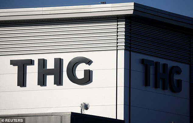 In the red: Online retailer The Hut Group, now known as THG, lost £252 million in 2023, although this was less than the £549.7 million accumulated in 2022.