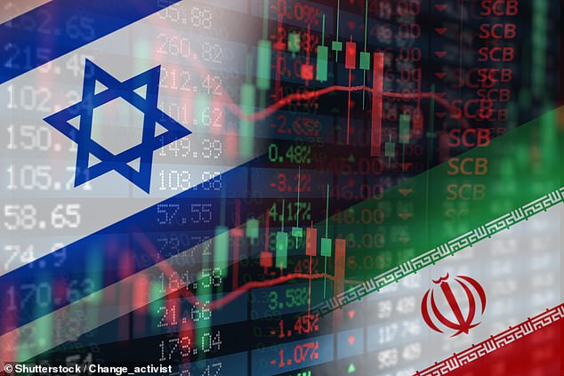 Growing tension: The FTSE suffered an initial sell-off fueled by concerns over Israel's overnight strike on Iran in response to Tehran's drone and missile attacks last week.