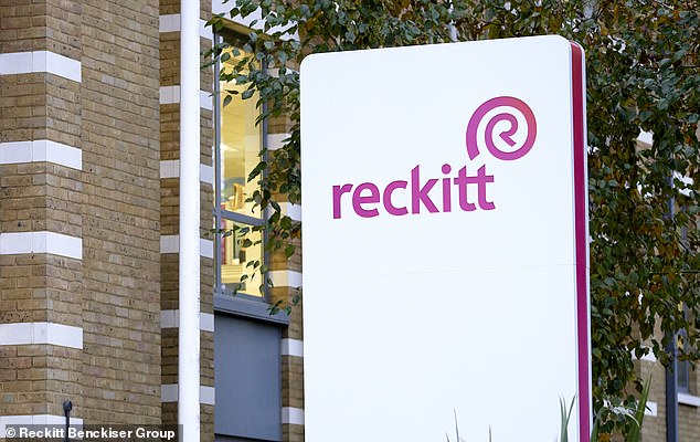 Sales rise: Reckitt Benckiser shares rose 3.6 p% after the consumer goods group reported steady demand for its hygiene and health products this year.