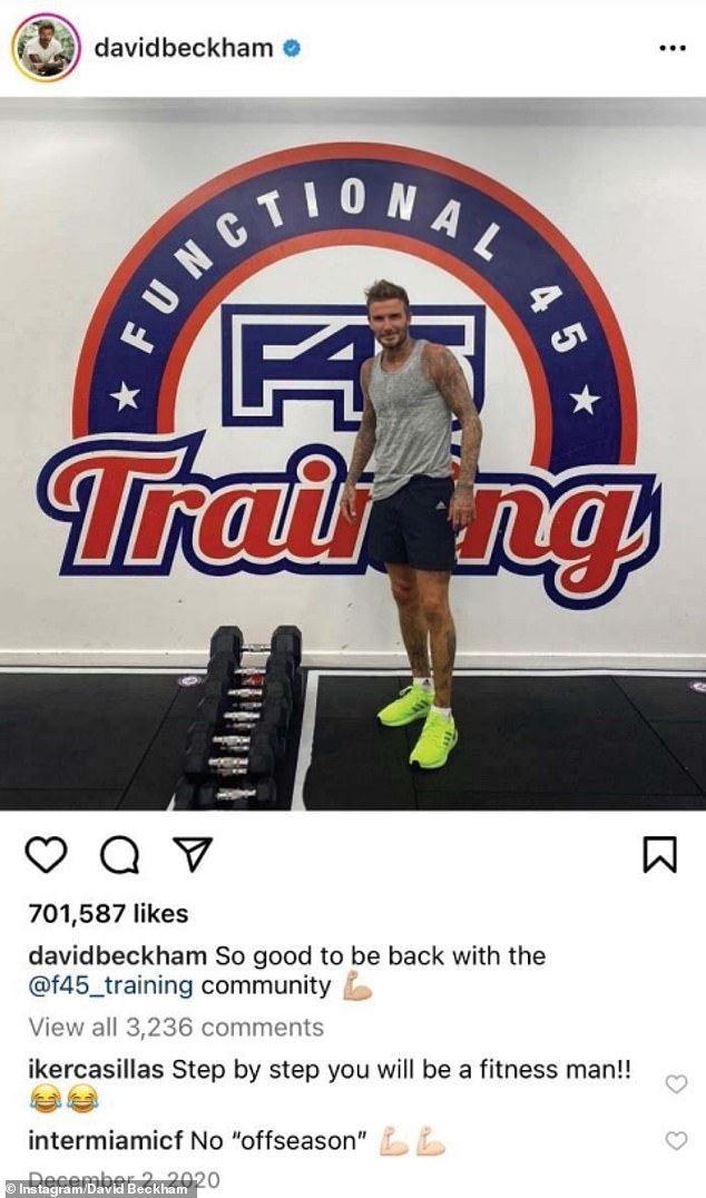 He also promoted F45 on his personal social media accounts, with a post made days after the deal was signed (above).