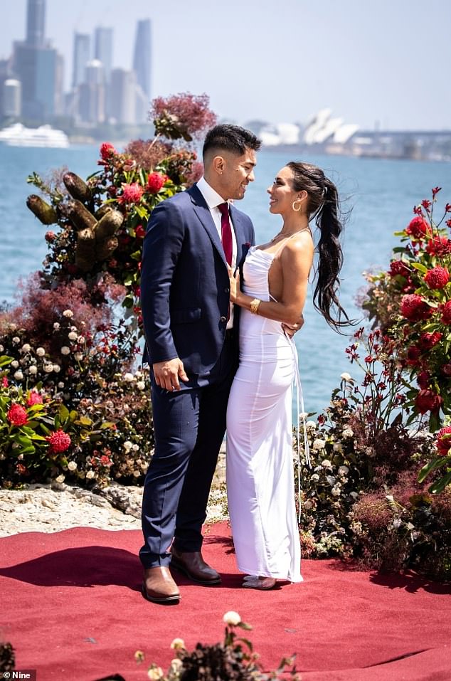 Married at First Sight stars Jade Pywell, 26 (right), and Ridge Barredo, 27 (left), proclaimed their enduring love and chose to continue their relationship beyond the experiment during Sunday's final vows ceremony. evening.