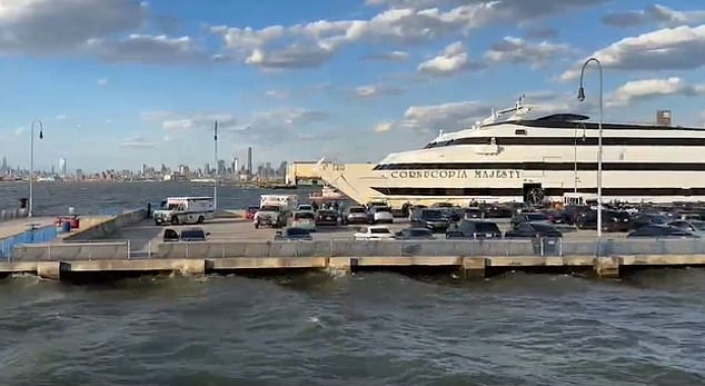 NYPD and firefighters responded to calls for emergency help at Pier 4 in Brooklyn regarding a stabbing incident