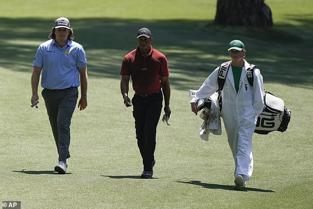 Shipley and Woods were paired for the final round of the tournament on Sunday in Augusta.