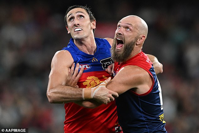 Max Gawn (right) believes a major rule change is headed towards the AFL