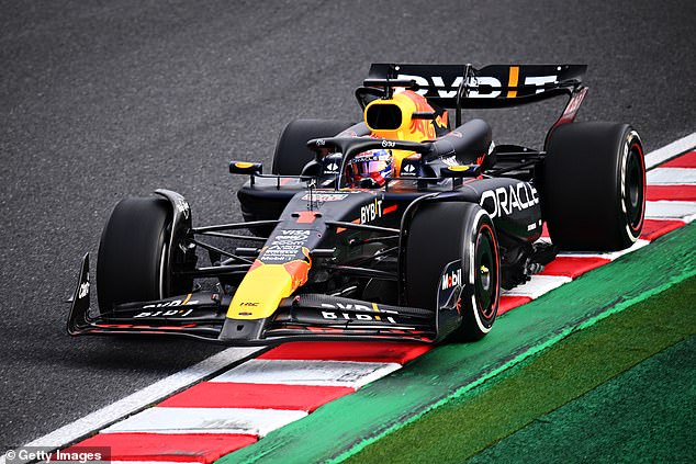 Max Verstappen won the Japanese Grand Prix and his teammate Sergio Pérez came second