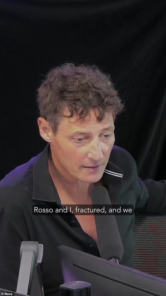 'Rosso and I broke up, we broke up at the end of 2009. It was brutal, it was hard.  It's not really something I talk about a lot... but it was really devastating at the time.
