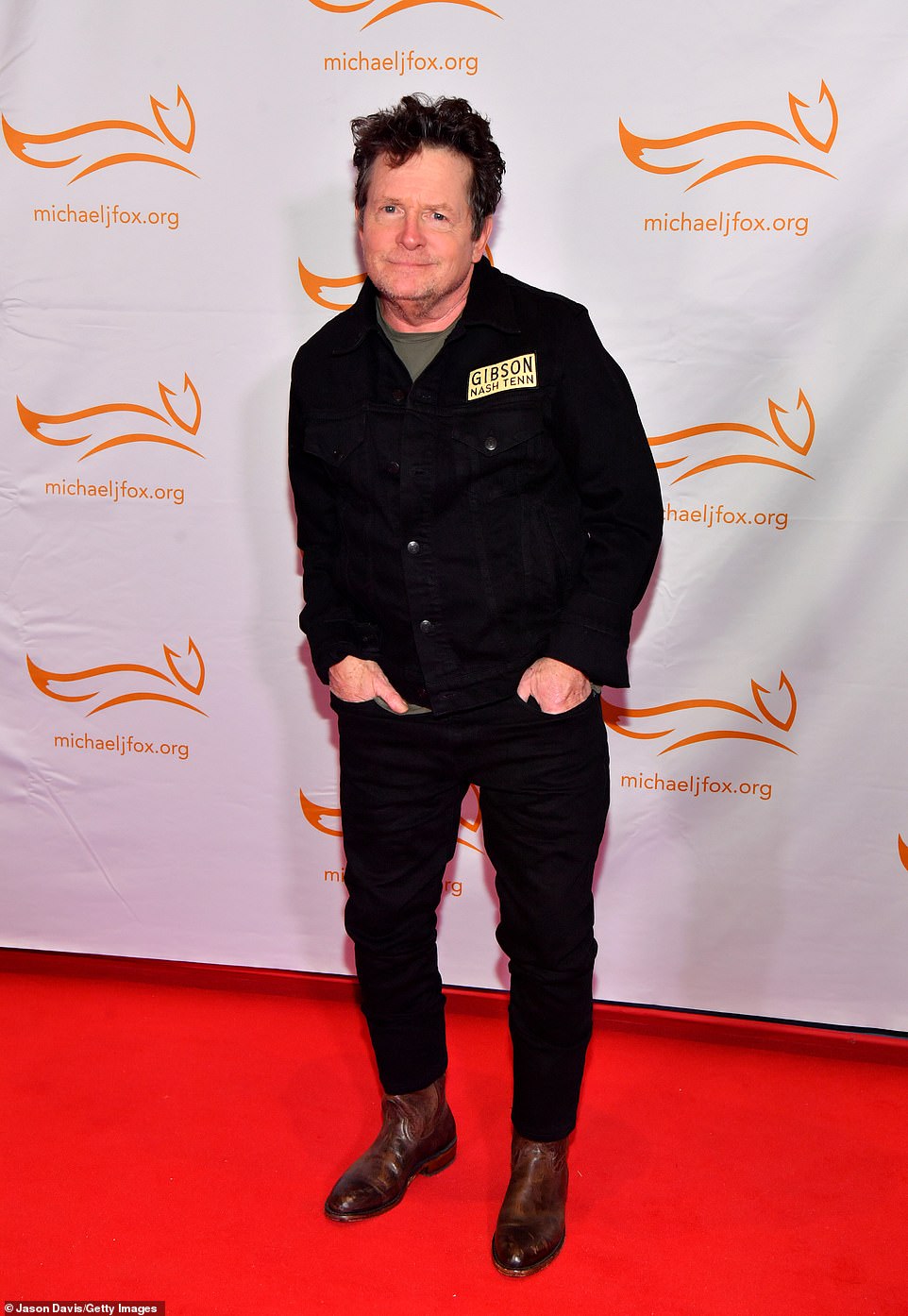Michael J. Fox put on his best cowboy boots to attend his foundation's A Country Thing Happened on the Way to Cure Parkinson's benefit at the Fisher Center for the Performing Arts in Nashville, Tennessee, on Tuesday.