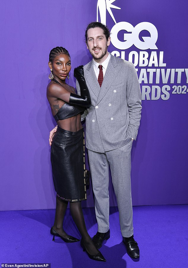Michaela Coel made sure all eyes were on her while attending the GQ Creativity Awards at WSA in New York City alongside her boyfriend Spencer Hewett.