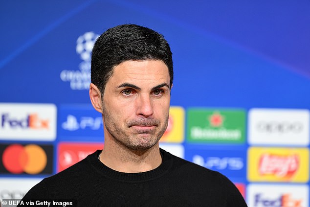 Mikel Arteta admitted it could take years for Arsenal to lift the Champions League