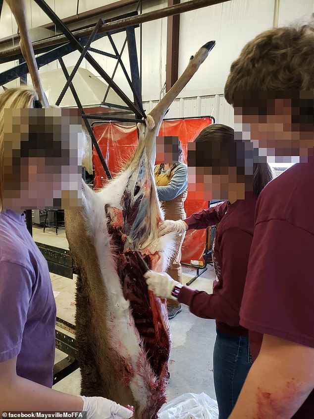 Students at a Missouri high school start their school day by hunting in the morning, then proceed to kill and cook animal carcasses.