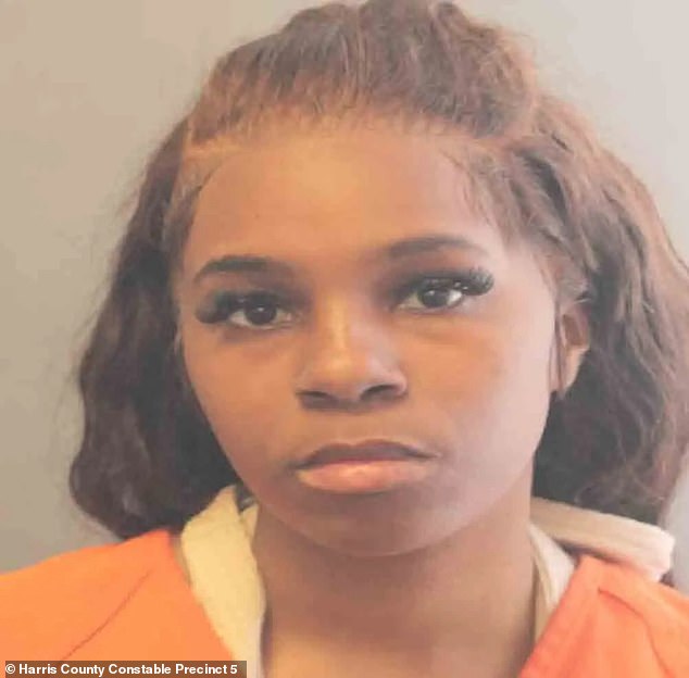 Lakesha Woods Williams, 29, was arrested after police responded to a welfare check at her apartment in a Houston high-rise on Tuesday.