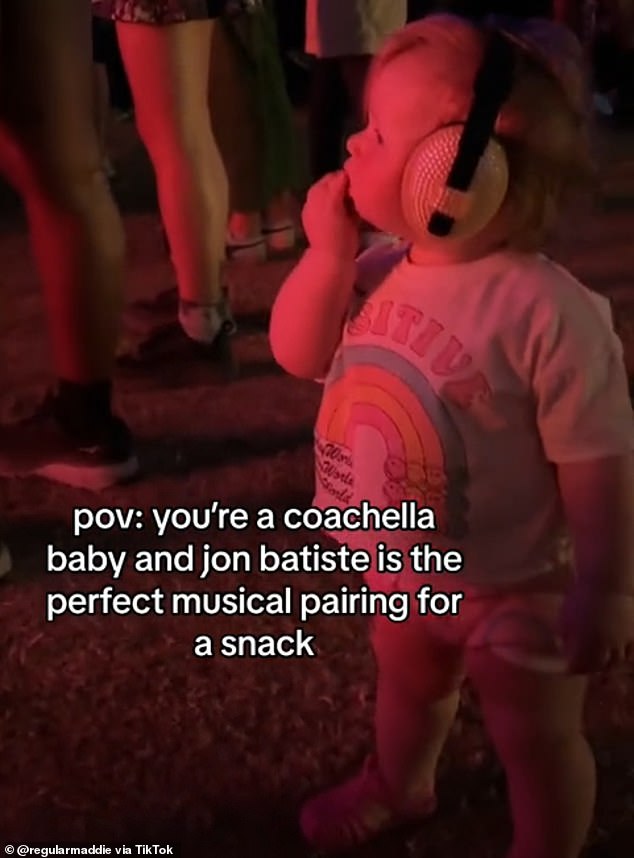 After taking Hannelore to a series of concerts in her hometown, the couple decided to take the child to the long-awaited Coachella music festival.