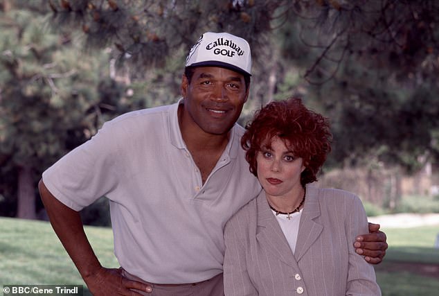 Ruby Wax alleged that after she and OJ Simpson (pictured together in 1998) finished filming a documentary in 1998, Simpson called her on the phone on April 1 and said: 