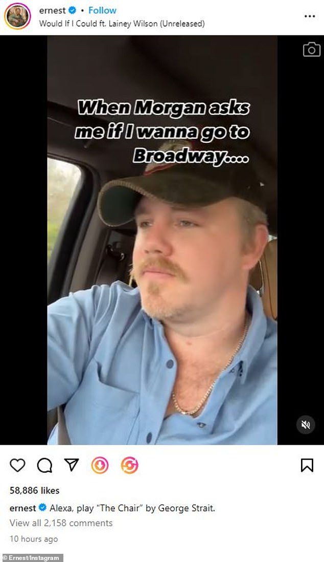Morgan Wallens country singer friend Ernest mocks the hitmakers arrest