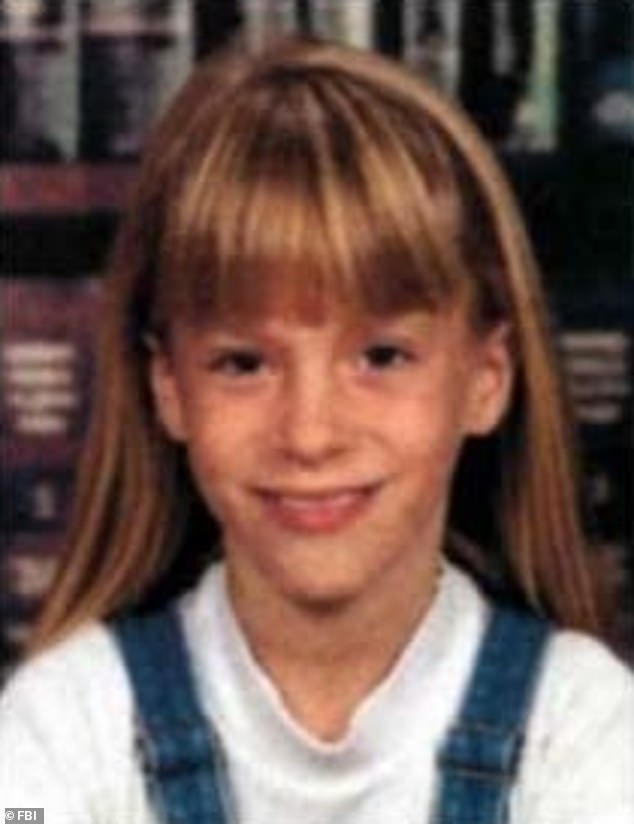 The remains of Susan Carter, 41, and her 10-year-old daughter Natasha 'Alex' Carter (pictured) were discovered almost 24 years after they disappeared.