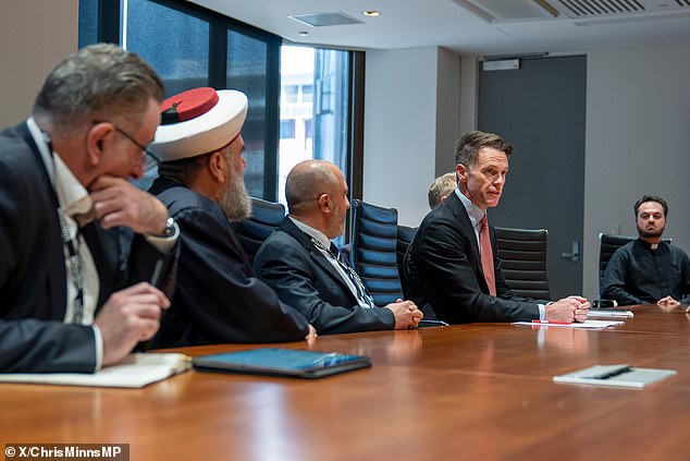 New South Wales Premier Chris Minns met with faith leaders on Tuesday to call for peace and unity.