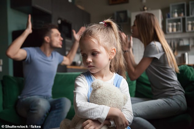 A woman revealed on Mumsnet she was angry at her husband for checking her phone when he was supposed to be looking after their children (stock image)