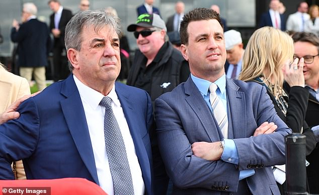 Mark Kavanagh (pictured left) is one of five trainers still searching for answers after their horses tested positive for formestane, a drug used to treat breast cancer, last year.