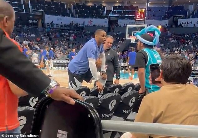 NBA star Russell Westbrook gets into blistering argument with a