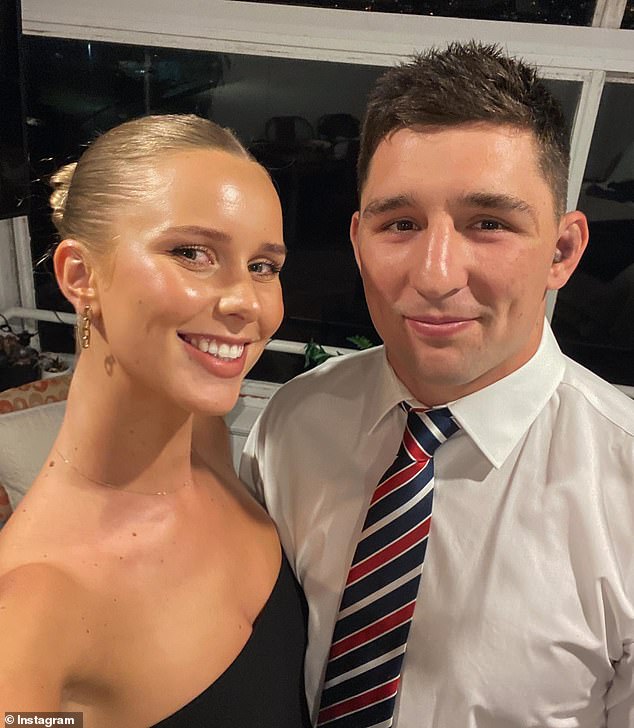 NRL star Victor Radley has re-listed his beautiful home in Sydney's eastern suburbs, with the four-bedroom, three-bathroom pad set to go under the hammer next week.  Pictured with his girlfriend Taylah Cratchley
