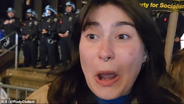 A Columbia University student who said she joined a pro-Palestine protest at New York University told an interviewer that she wasn't sure what exactly they were protesting.