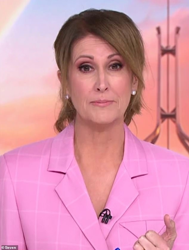 Sunrise presenter Nat Barr (pictured) has called on men to join women in demonstrations and speeches calling for gender-based violence to be declared a national emergency.