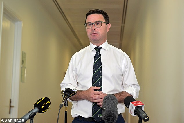 David Littleproud (pictured) broke parliamentary rules when he spent flights to the Gold Coast and took a government-funded taxi service to Surfers Paradise on February 9 last year.
