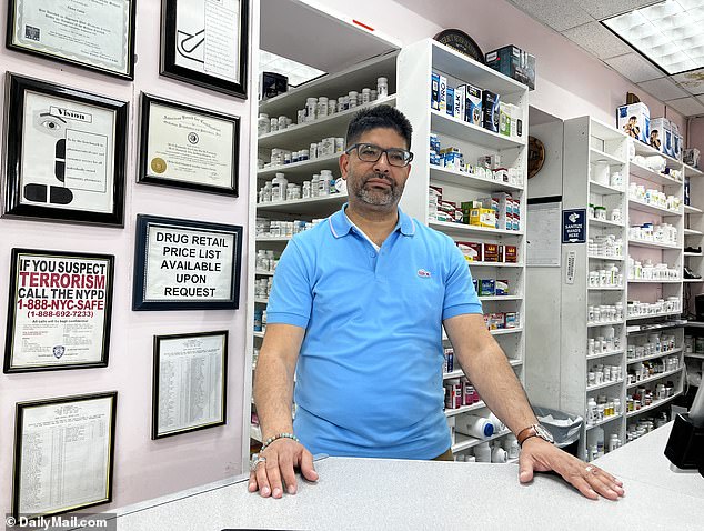 Milton Reyes (pictured), manager of Mi Farmacia located along Roosevelt Avenue in Jackson Heights, said these illegal vendors 
