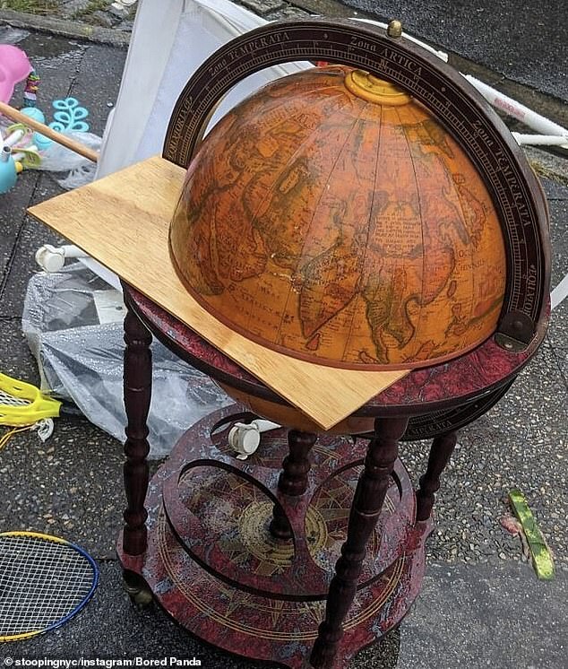 That's one way to go drinking around the world!  A globe was also available in New York City, which was popular in the 1950s.