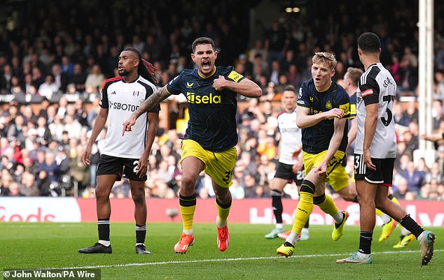 Bruno Guimaraes scored the only goal of the game as Newcastle beat Fulham 1-0.
