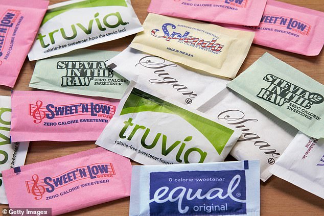 Sweeteners (pictured) are sugar substitutes that mimic the taste of sugar but have a negligible effect on energy intake.