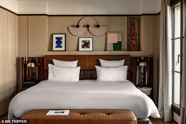 Ted Thornhill checked into the elegant Norman Hotel in Paris, part of the Small Luxury Hotels portfolio.  Praise the headboard in his room (above)