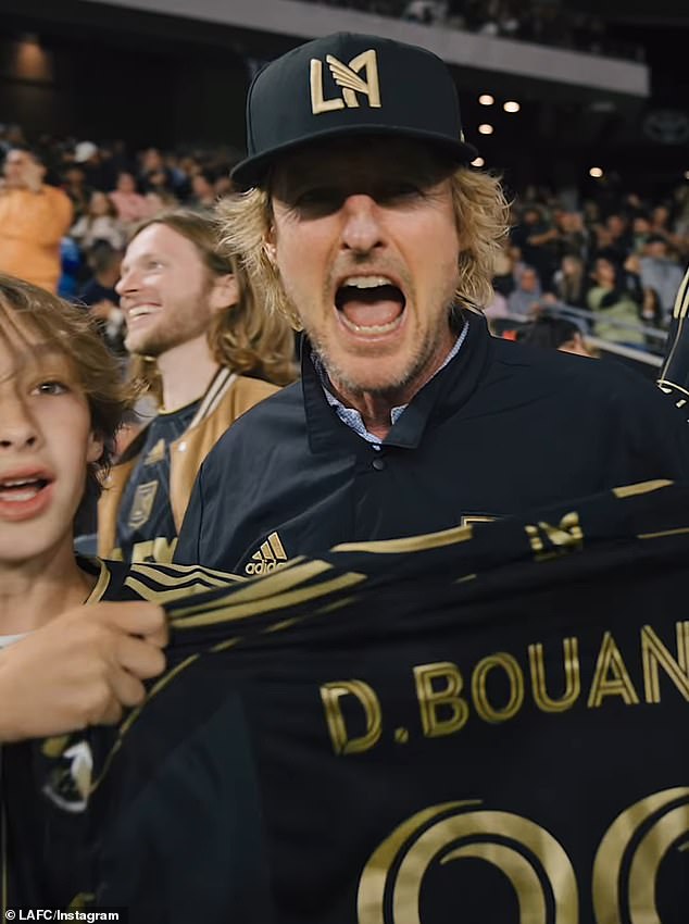 Owen Wilson, 55, was spotted on a rare public outing with his children at a soccer game in Los Angeles on Saturday.