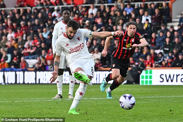 Bruno Fernandes put in a captain's performance to save a point for Manchester United